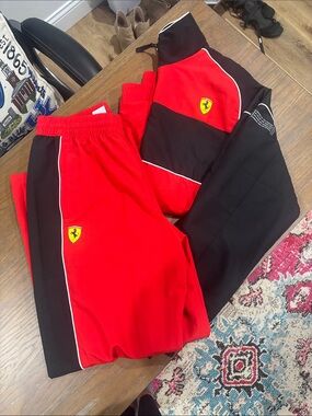 Men’s Puma Red and Black Windbreaker Set